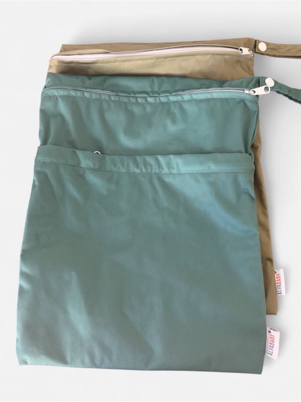 Kids Waterproof Diaper Stroller Bag - Teal Olive Multipack Set of Two NWOT